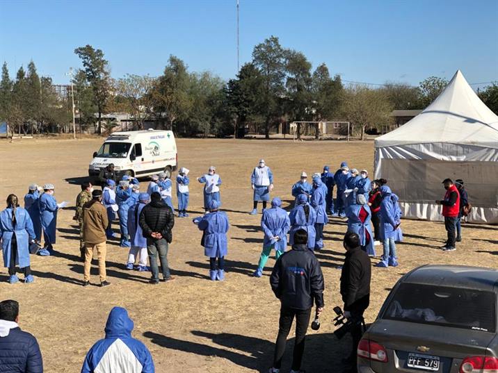 Covid: operativo de detección de casos en Tabla Redonda y Villa Margarita