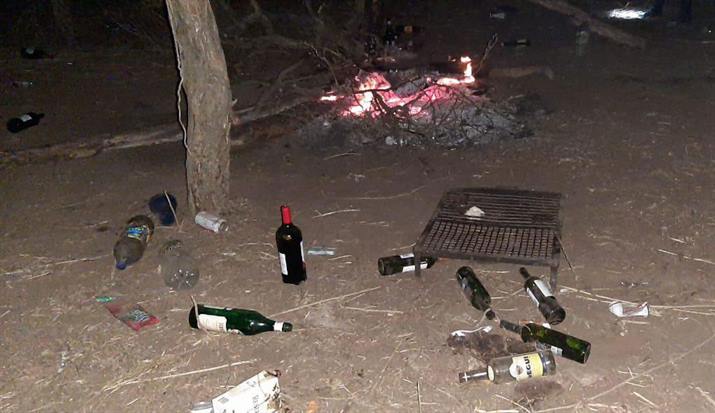 Un cumpleaños con más de cien invitados terminó en estampida