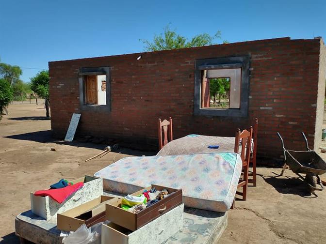 Campo Gallo vuelve de a poco a la normalidad tras la fuerte tormenta Campo Gallo vuelve de a poco a la normalidad tras la fuerte tormenta