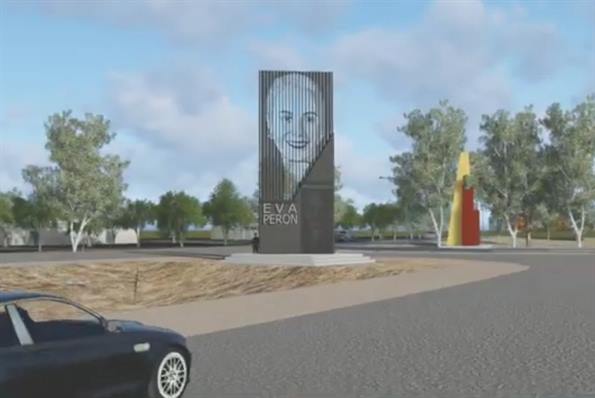 Construirán un monumento de Eva Perón en la autopista Santiago-La Banda Construirán un monumento de Eva Perón en la autopista Santiago-La Banda