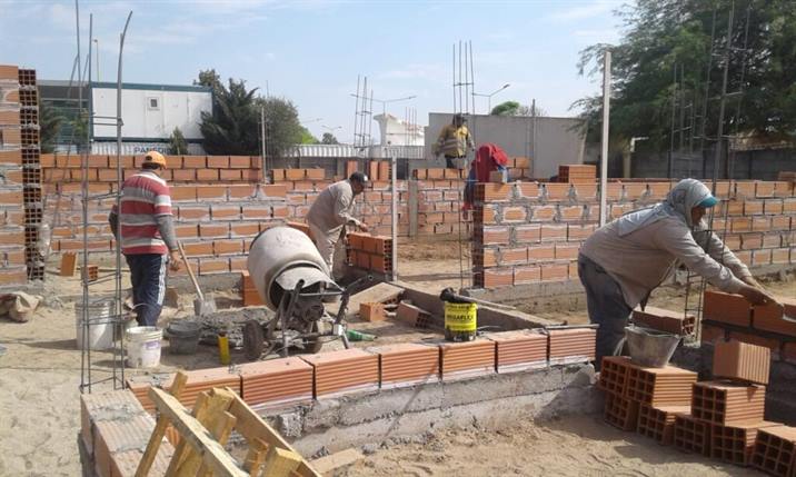 Construyen un nuevo edificio para un Jardín de Infantes de Los Mojones