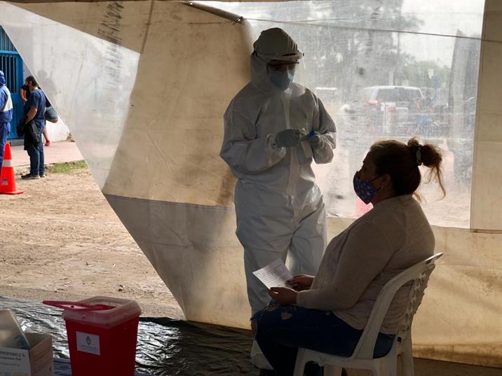 Nueva jornada de rastrillaje e hisopados en barrio Central Argentino Nueva jornada de rastrillaje e hisopados en barrio Central Argentino