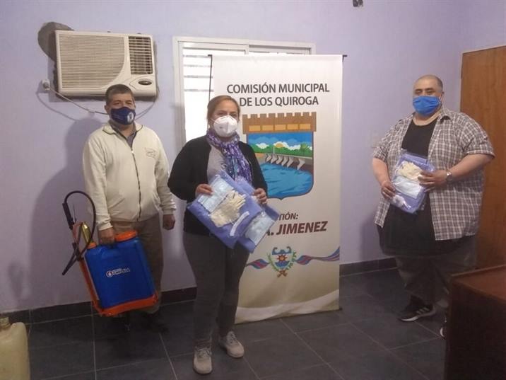 Refuerzan la lucha contra el Covid 19 en Los Quiroga Refuerzan la lucha contra el Covid 19 en Los Quiroga