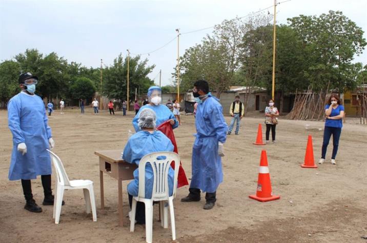 La búsqueda de pacientes sintomáticos llegó al 70% de los barrios bandeños
