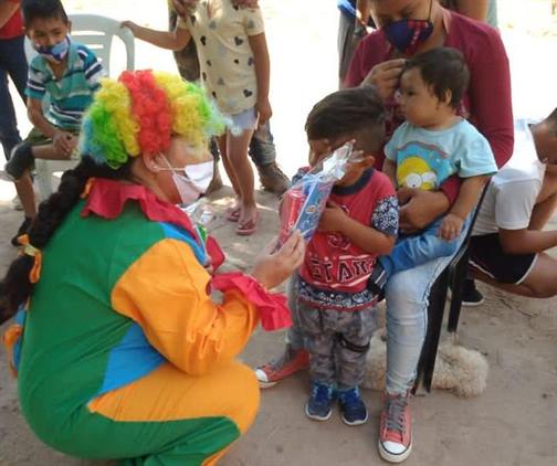 Entregaron kits de higiene bucal a changuitos de Pozo del Barrial