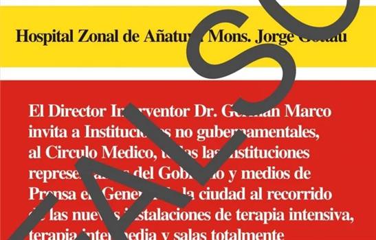 Utilizan imagen de un medio local para difundir noticia falsa de Añatuya Utilizan imagen de un medio local para difundir noticia falsa de Añatuya