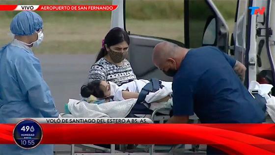 Abigail arribó a Buenos Aires y fue trasladada al Hospital Austral Abigail arribó a Buenos Aires y fue trasladada al Hospital Austral
