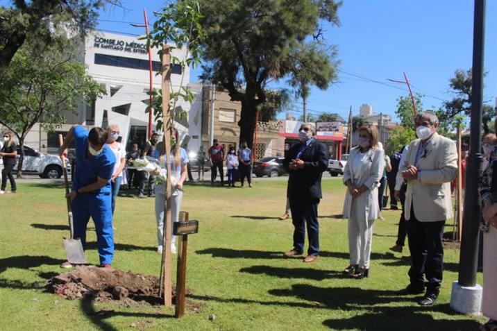 Habilitan un paseo en homenaje a los médicos fallecidos por covid Habilitan un paseo en homenaje a los médicos fallecidos por covid