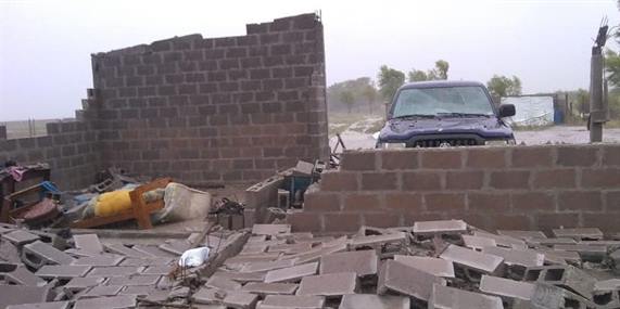 Tras el temporal, unas 70 familias fueron evacuadas en Sumampa