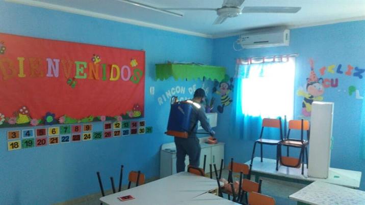 Intenso trabajo en los jardines y CAMM de La Banda