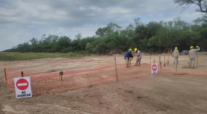 Instalan válvulas en la obra de la red de gas natural para San Pedro Instalan válvulas en la obra de la red de gas natural para San Pedro