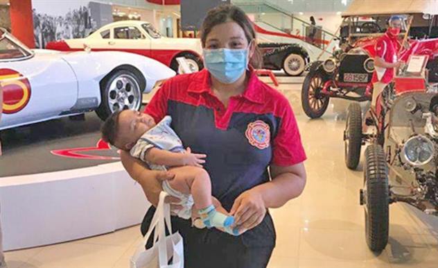 La “mamá bombera” tuvo su reconocimiento en Las Termas