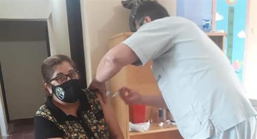 Personal de salud de Sumampa recibió la segunda dosis de la Sputnik V