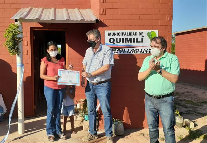 Quimilí llegó a las 300 familias beneficiadas con viviendas sociales