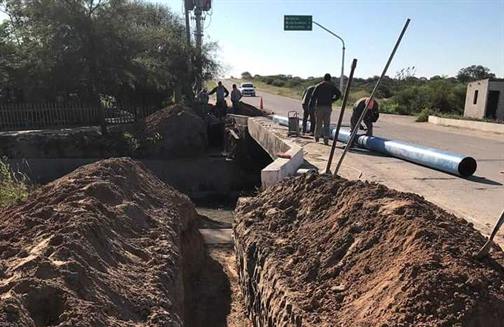 Avanza la obra del acueducto entre La Dársena y Los Quiroga