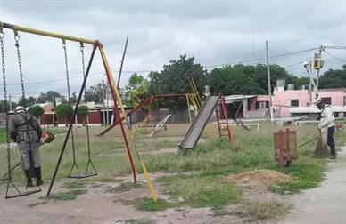 Realizan limpieza y desmalezamientos en predios bandeños