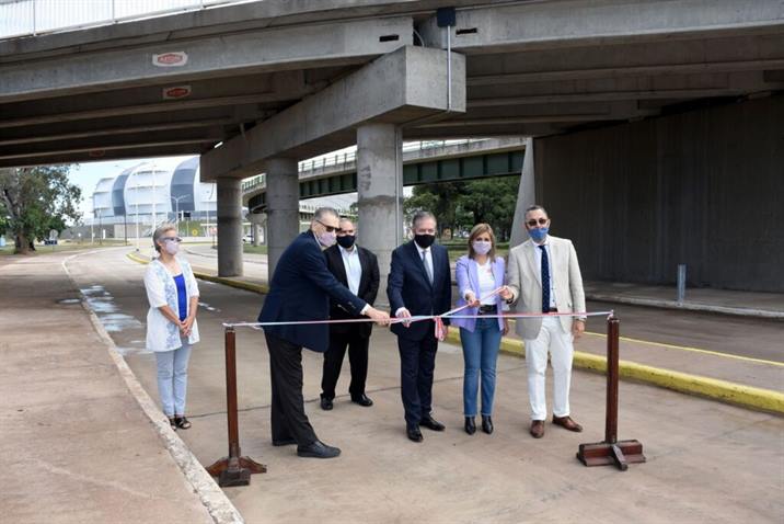 Habilitan un viaducto que conecta al estadio y la Av. Costanera Norte