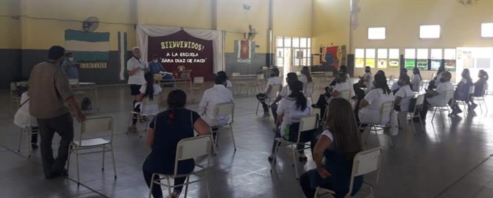Así continúa la vacunación docente en toda la provincia