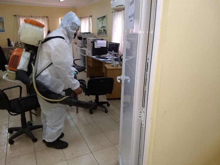 Sanitización en reparticiones con atención al público