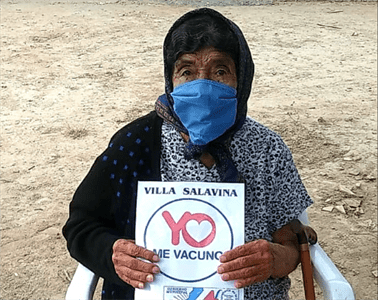 Una santiagueña de 109 años recibió la vacuna en Salavina