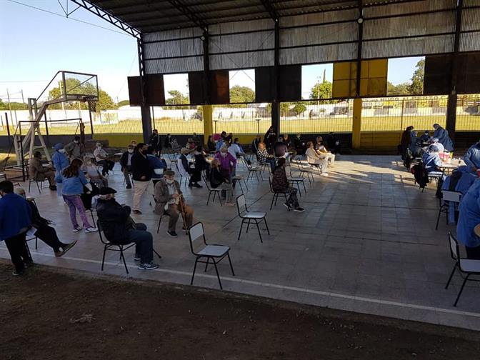 Covid: Ojo de Agua se prepara para vacunar a los mayores de 70 años