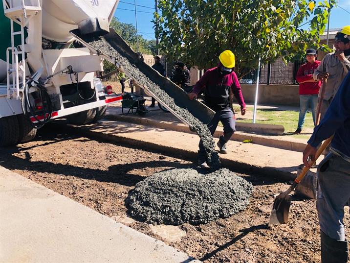 Pavimentan calles en el barrio bandeño Villa Nueva Pavimentan calles en el barrio bandeño Villa Nueva