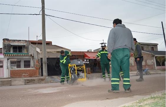 Inició un plan de reparación de calles en Frías