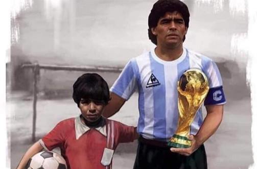 El Diego en la piel: el homenaje  en la camiseta de la Selección