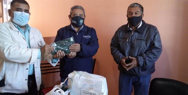 Suoem donó elementos de seguridad sanitaria en los obradores