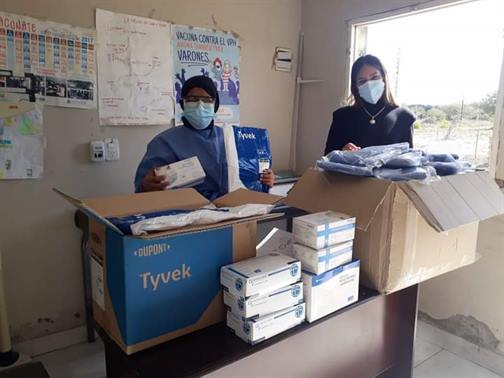 Entregan elementos a postas sanitarias para hacerle frente a la pandemia