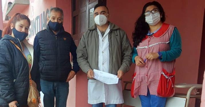 Entregan módulos alimentarios en escuelas rurales de Pinto