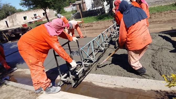 Pavimento y una nueva sala para pacientes covid en Beltrán