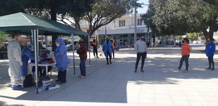 Covid: intenso operativo para cortar la cadena de contagios en Frías