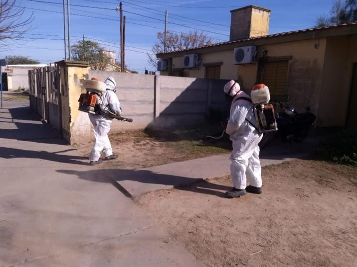 Nuevas tareas de fumigación en barrios de la zona sur