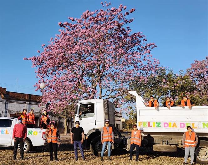 Recorrieron zonas de Figueroa con regalos para celebrar el Día de las Infancias