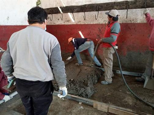 Ejecutan arreglos en el matadero de San Pedro de Guasayán