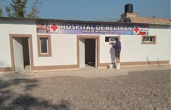 Beltrán habilitará una sala de internación para pacientes con covid