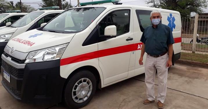 En dos meses, Pinto recibió una segunda ambulancia 0 km En dos meses, Pinto recibió una segunda ambulancia 0 km