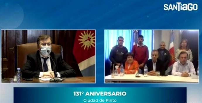 Zamora sorprendió a los pinteños con importantes anuncios Zamora sorprendió a los pinteños con importantes anuncios