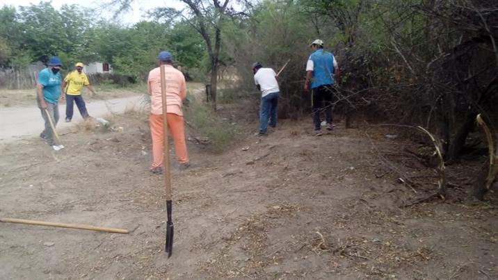 Avanzan las tareas de limpieza en Los Quiroga