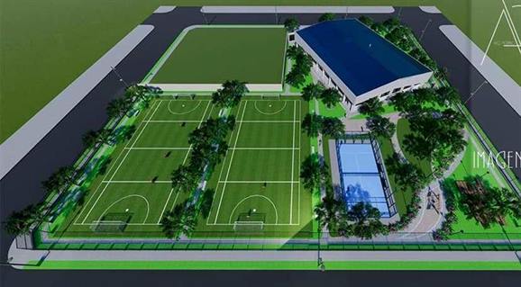 Así será el futuro polideportivo municipal de Fernández Así será el futuro polideportivo municipal de Fernández