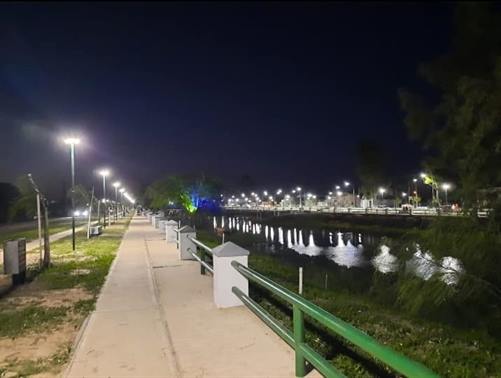 Bandera habilitó la puesta en valor del Paseo del Tren