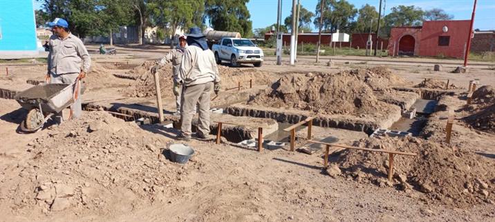 Comenzó la construcción del nuevo edificio de la comuna de Weisburd