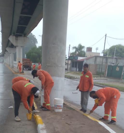 Realizan diferentes trabajos sobre avenida Libertador Realizan diferentes trabajos sobre avenida Libertador