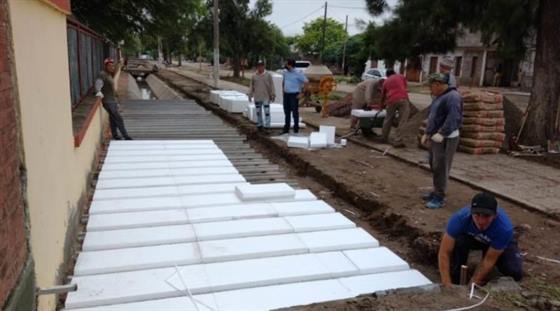 Clodomira: Continúan los trabajos en espacios públicos