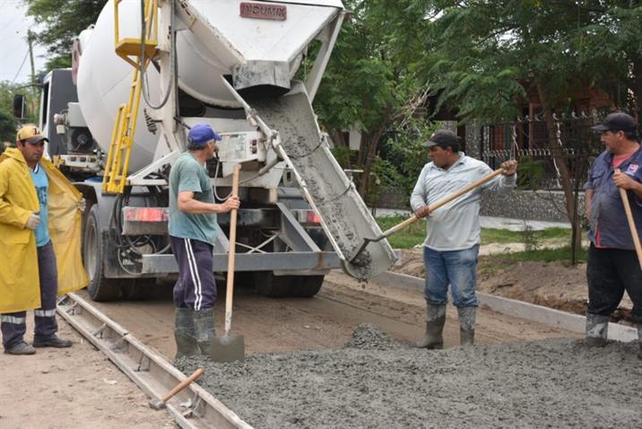 Inicia una obra de pavimentación en Las Termas Inicia una obra de pavimentación en Las Termas