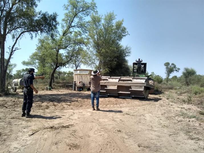 Evitan un desmonte ilegal en la localidad de San Félix