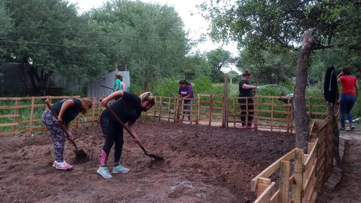 Crearon una huerta feminista para ayudar a ollas populares