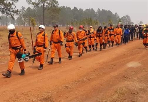 “Por primera vez participamos de incendios de esta magnitud”
