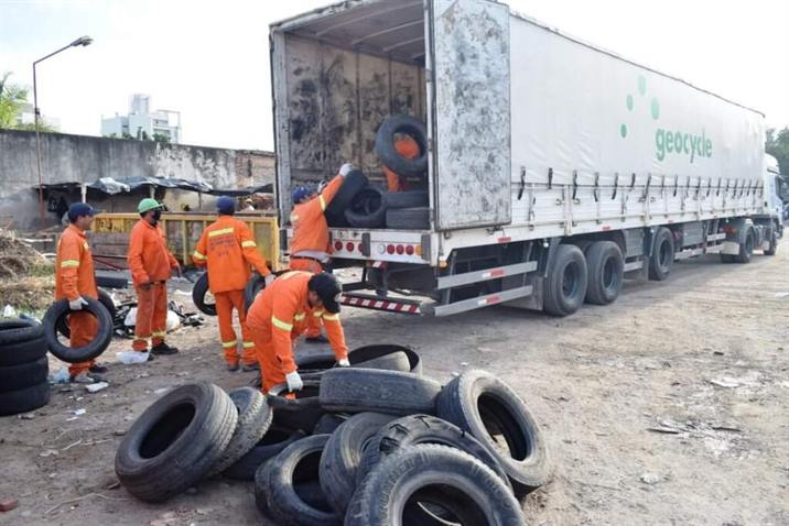 Reciclan neumáticos en desuso para fabricar cemento